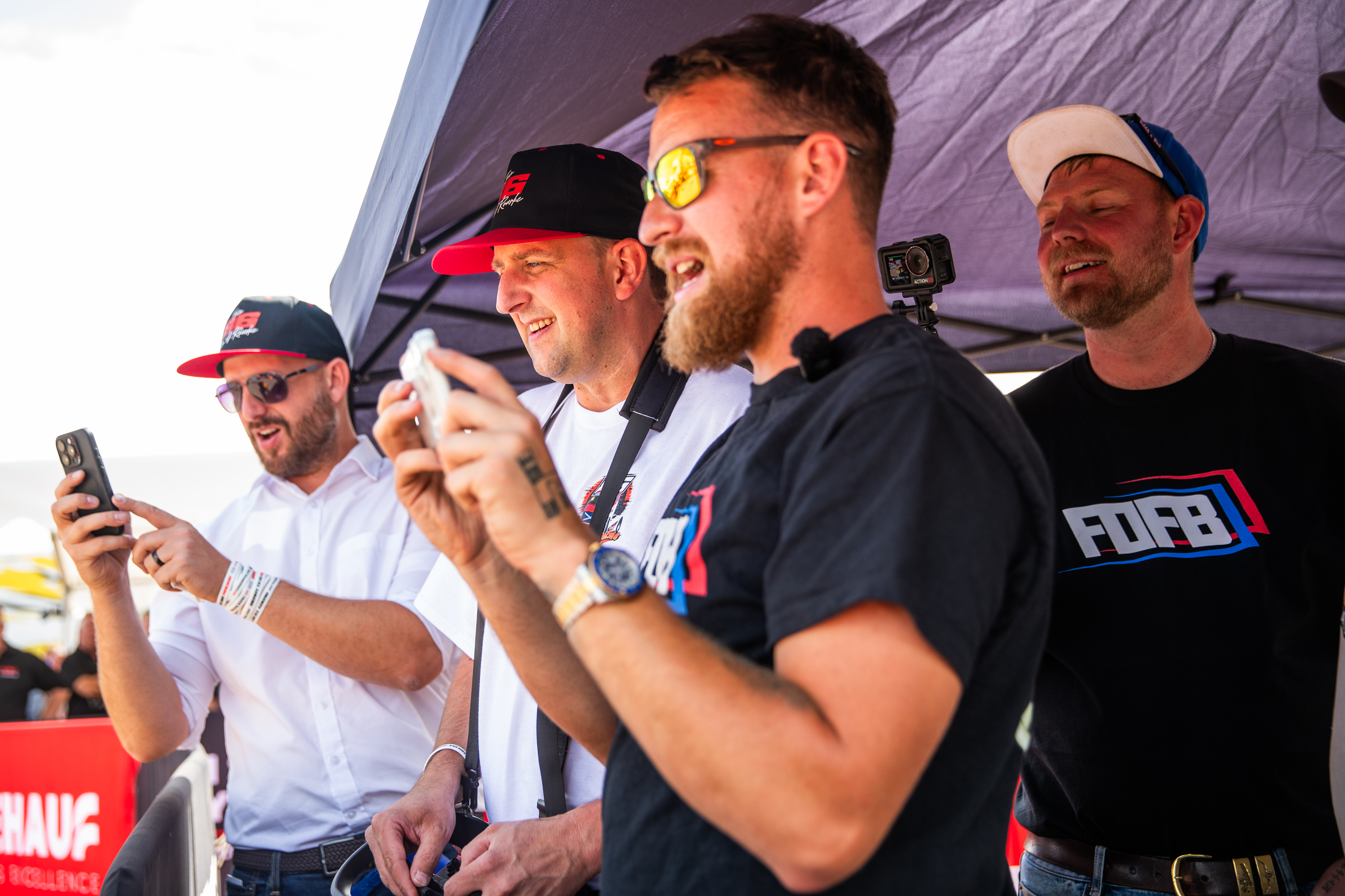 Trucker Tim with HTF Crane Challenge at Convoy with MV Commercial