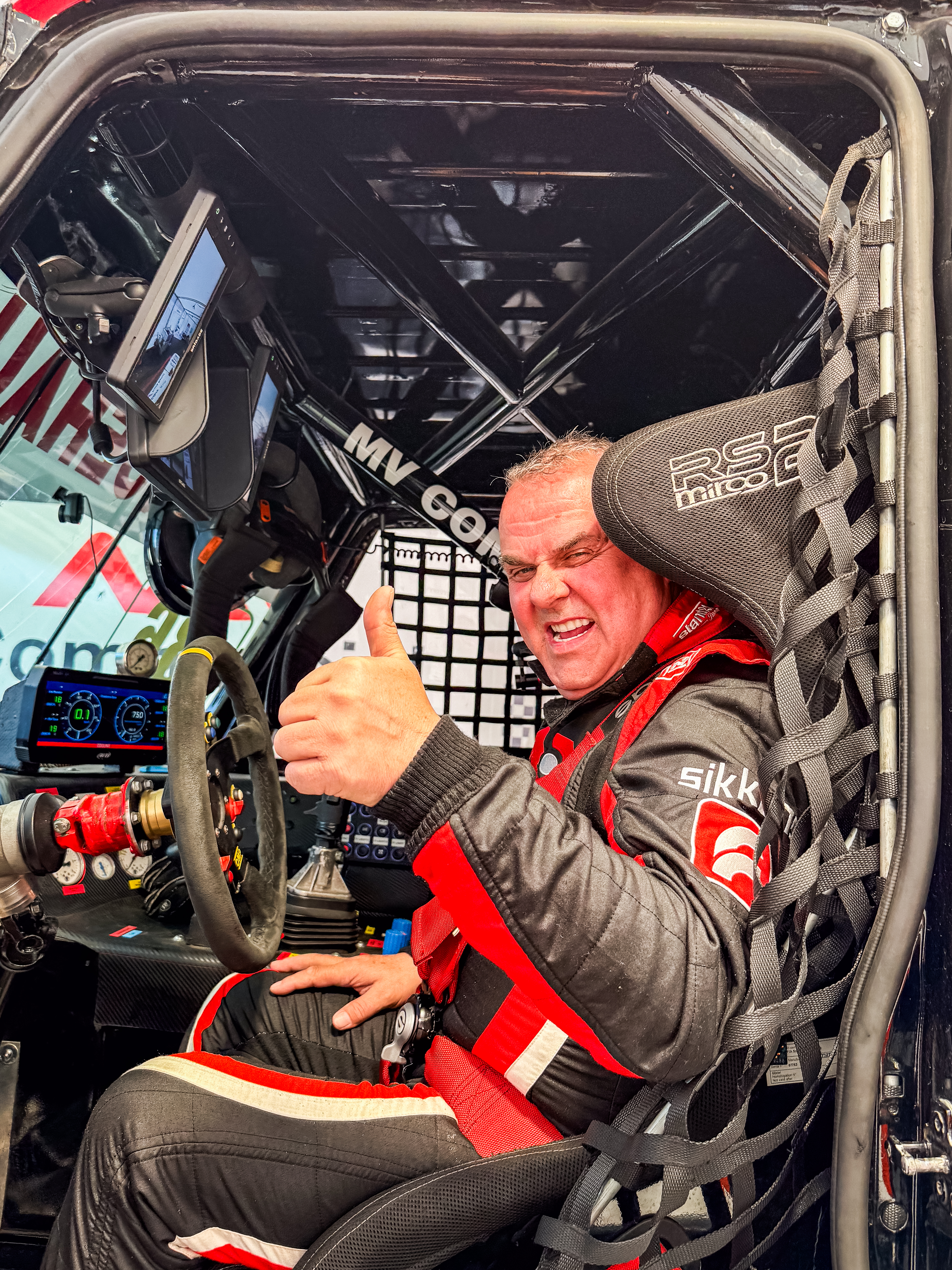Tom O'Rourke with MV Truck Racing at Convoy in the Park 2026
